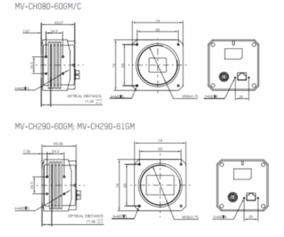 Kamera Hikvision GigE Area Scan MV-CH080-60GM - 3
